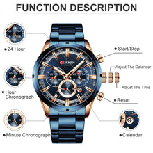 Load image into Gallery viewer, CURREN  Chronograph Wristwatch