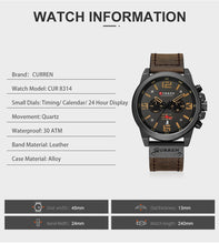 Load image into Gallery viewer, CURREN Waterproof Sport Chronograph