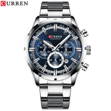 Load image into Gallery viewer, CURREN Stainless Steel Chronograph Quartz Watch 5 Styles
