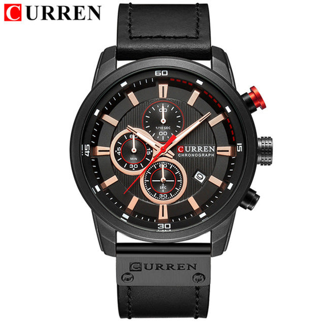 CURREN Rose Gold Sports Chronograph
